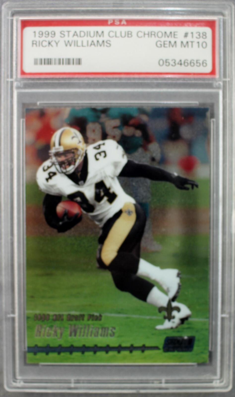 Ricky Williams Texas Saints 1999 Stadium Club Chrome Rookie #138 Gem Mint PSA 10