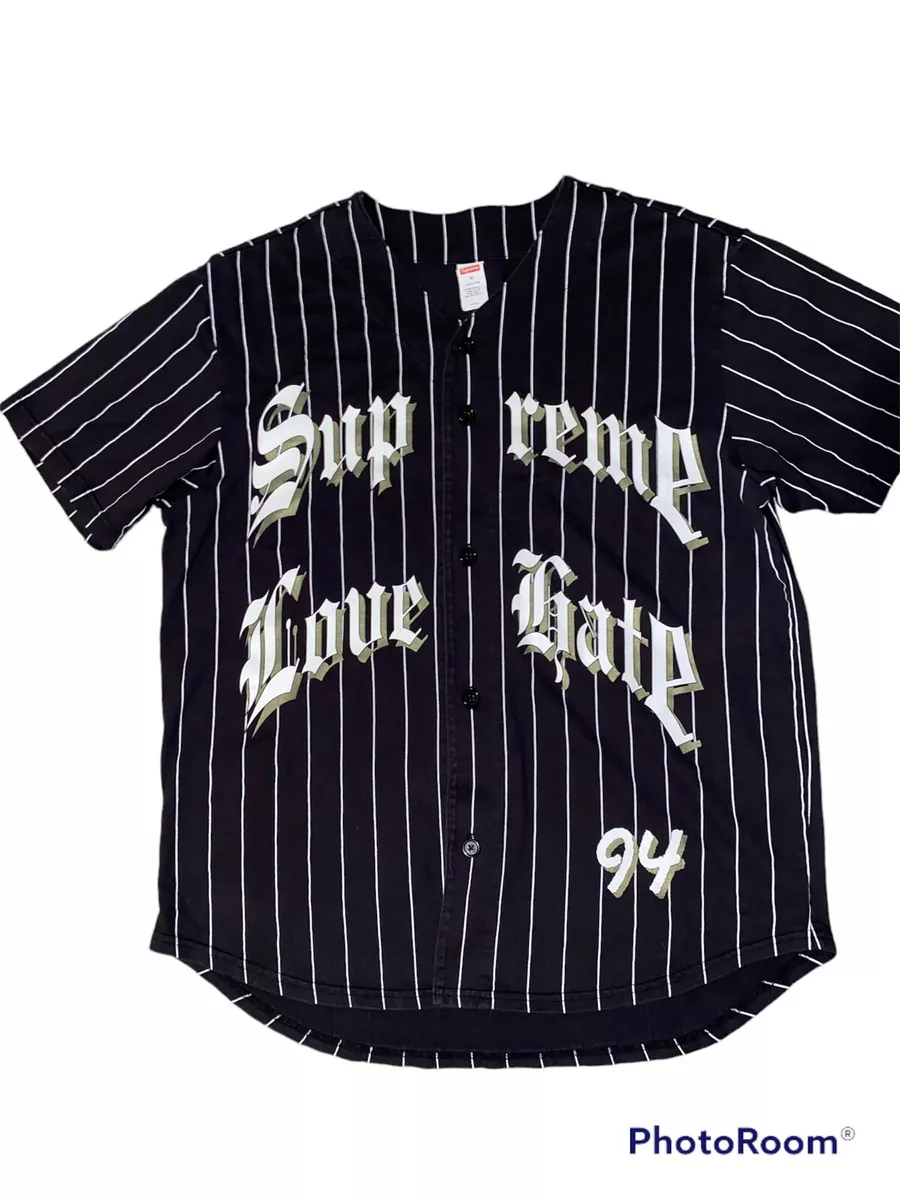 supreme baseball jersey size M love hate 94