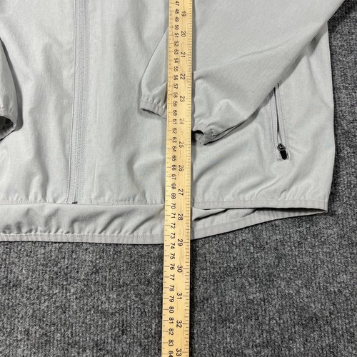 Vuori Jacket Mens XL Gray Outdoor Trainer Shell Hooded Full Zip Lightweight V512 - Picture 9 of 15