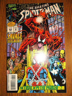 Wundervoll Spider-Man #403 Probe Von Peter Parker Kaine 1st Druck Carnage Marvel