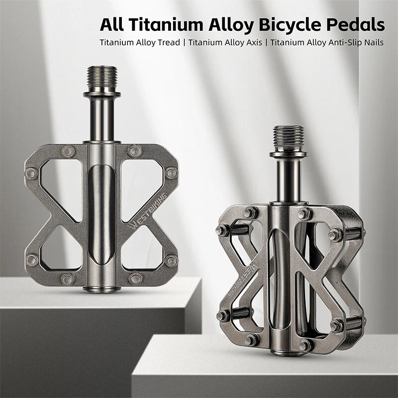 Leicht Alles Titan MTB Straße Radfahren Fahrrad Retro Pedal 3 versiegelte Lager - Bild 3 von 4