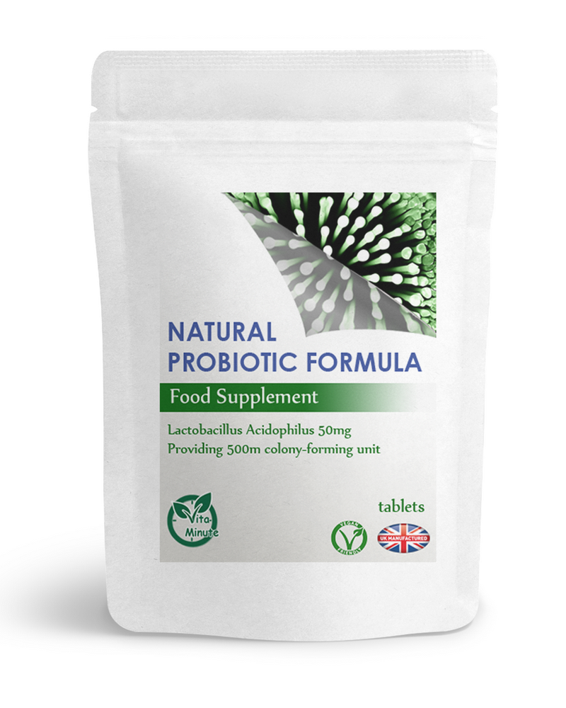 100 x Natural Probiotic Tablets (Lactobacillus Acidophilus Good Bacteria) UK (V)