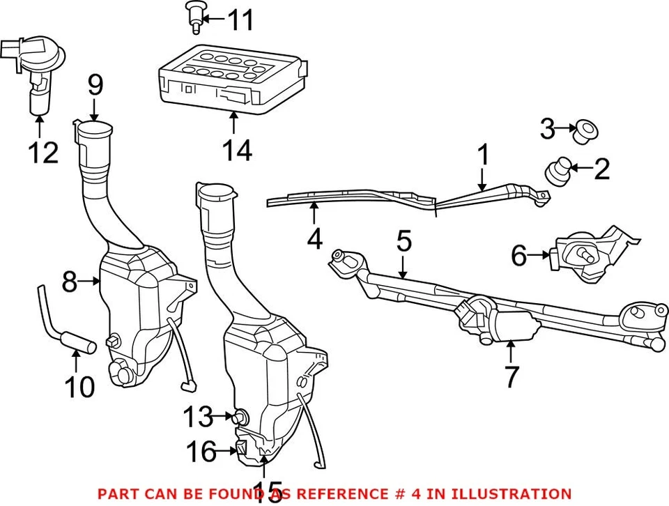 Limpiaparabrisas delantero Mopar genuino OEM para Chrysler 300 Dodge Charger Foto 2 de 2