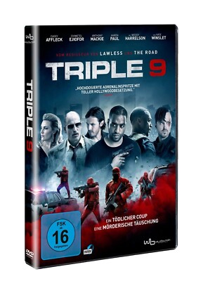 TRIPLE 9 (Casey Affleck, Woody Harrelson, Kate Winslet, Anthony Mackie) DVD NEU