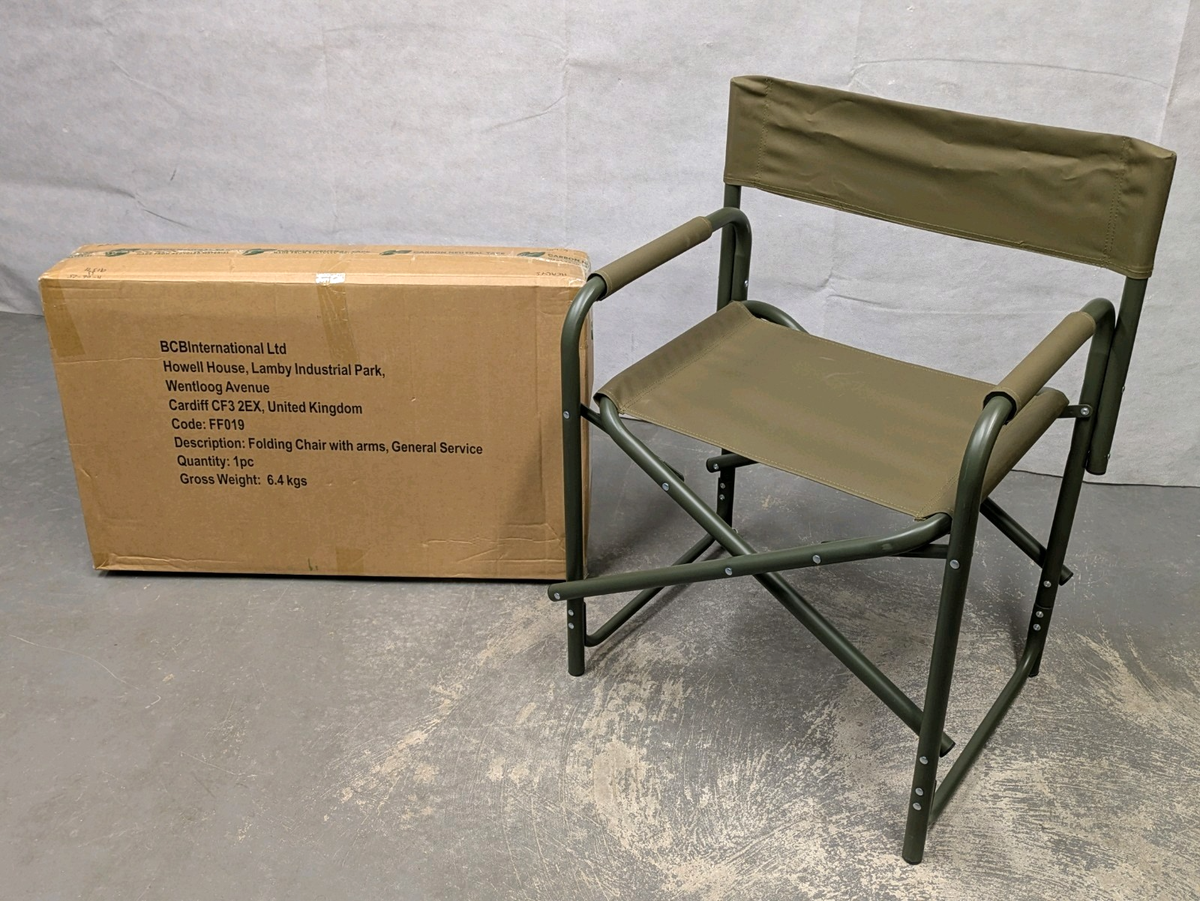 British Army Military - Folding Canvas Recreational Directors