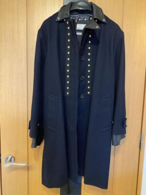 sacai napoleon coat navy size 1 length 35 inches | eBay