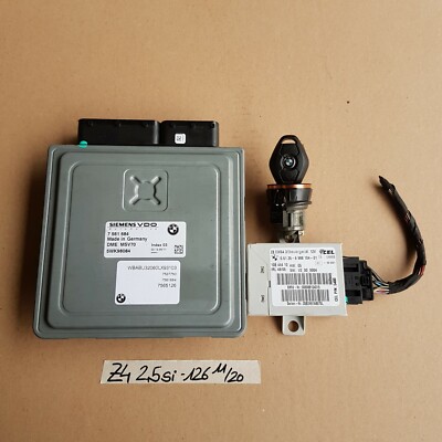 BMW Z4 E85 Motor Steuergerät DME Siemens 7565126 + EWS Modul