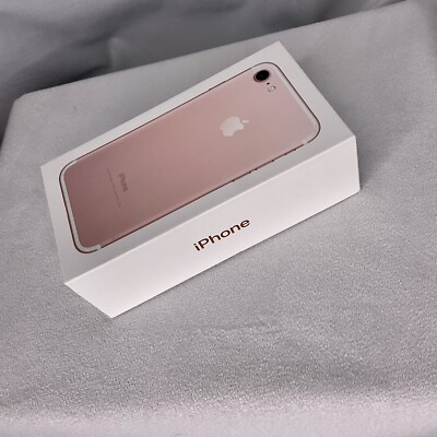 Apple iPhone 7 Rose Gold 128 GB Empty Box Only | eBay