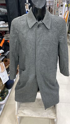 DAVID &DAVID Pure Virgin Wool Coat Used Mens Man Size 50 Grey XXE127L