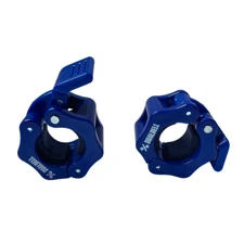 Barbell Clamps BLUE 1" Inch Barbell Collars Quick Release, Locking 1-Pair Clips