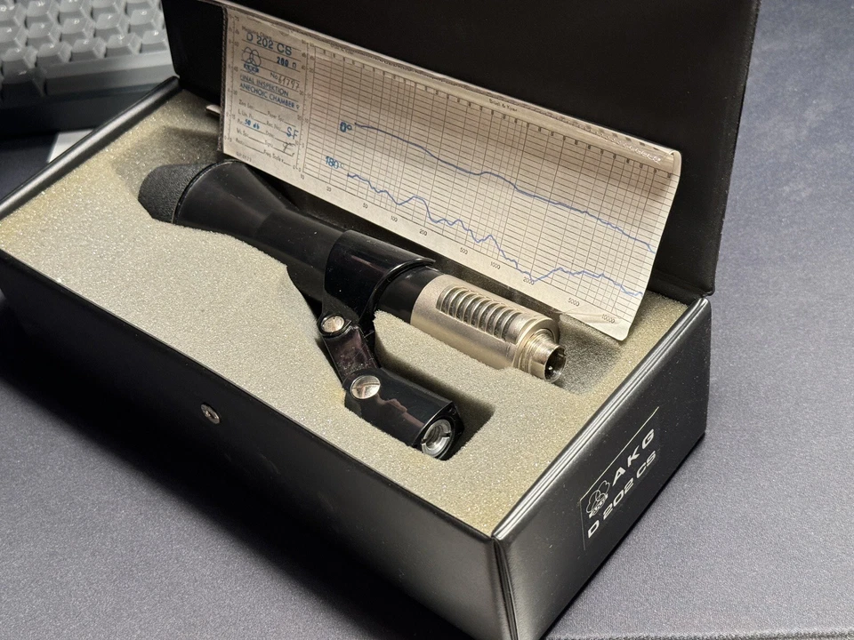 AKG D202CS Mikrofon inkl. orig. Case Klemme und Dokumentation