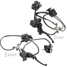 Front Rear Hydraulic Twin Brake Caliper Kit DIY Go Kart ATV UTV Quad Buggy Taota