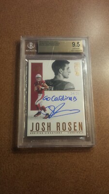 JOSH ROSEN 2018 ENCASED SCRIPTED SIGNATURES BGS 9.5 Autographed Rookie ...