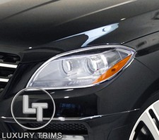 Mercedes ML W166 ML450 Chrome Phare Bord Biseaux Par Luxury Trims 2012-2015