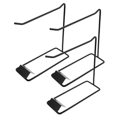 3Pcs Nail Color Display Holders Durable Iron Manicure Stands Black for Storage