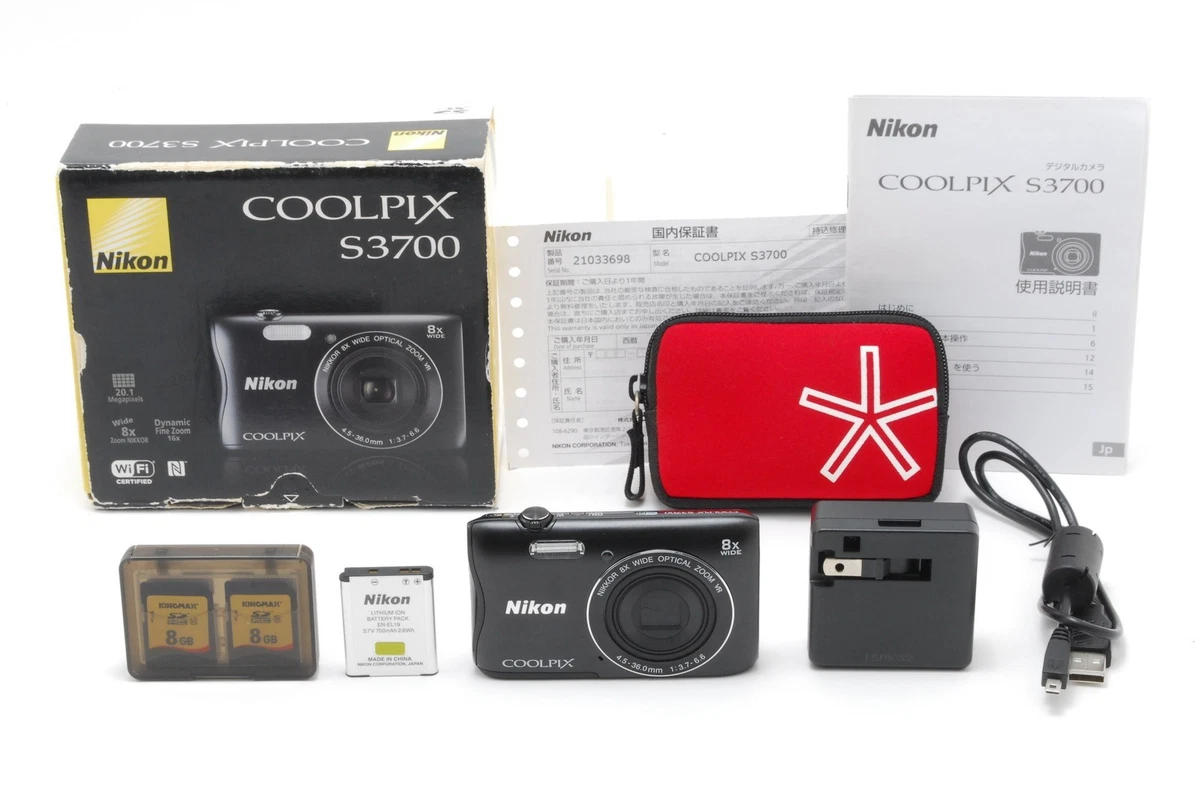 Preços baixos em Câmeras digitais Nikon Coolpix S3700 | eBay