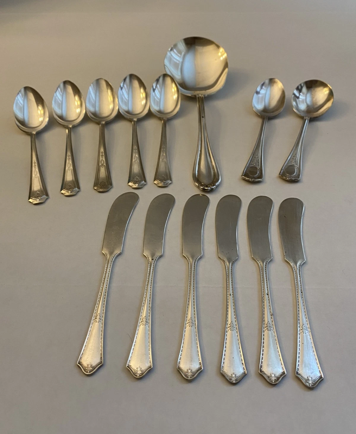15 pc Vintage Silverware By Oneida Community Silver Plate - Duro, Triple Plate