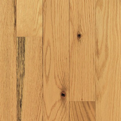 Mullican 25283 Oak Pointe 2.0 3''W Smooth Solid Red Oak Hardwood - Natural