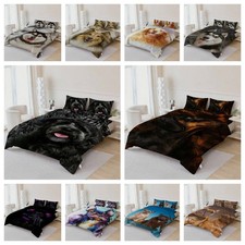 3D Dog Head Background Quilt Cover Duvet Cover Comforter set