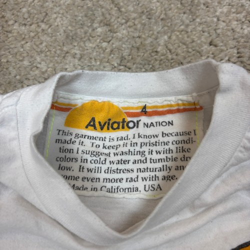 Aviator Nation Kid's Smiley 2 Tee Shirt Youth 4 Retro Kidcore - Picture 4 of 12