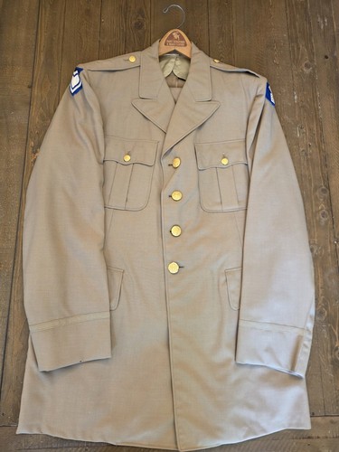 Vintage US Army Tropical Khaki Uniform XXIV Corps Dice Robert H Black Collection