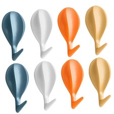 Set of 8 Reusable Hot Air Balloon Adhesive Hooks Simple Wall Mount for Bedroom