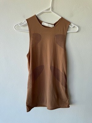 New dion lee lucent bodywear top tank tan large l 12 8 40 44