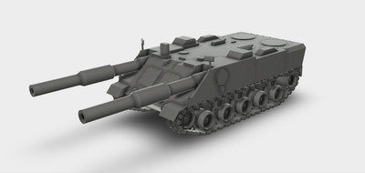 VT 1-2 (Versuchsträger) Panzer Prototyp Bundeswehr Bausatz 3D Druck 1:87 -  1:24