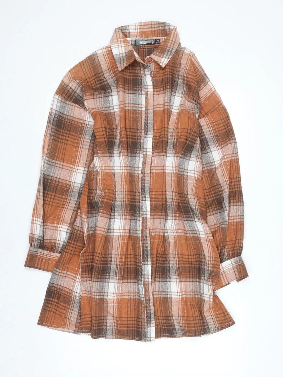 missguided mixed check fabric belted shirt dress ASOS | Dresses | Missguided Mixed Fabric Belted Shirt Dress Plaid