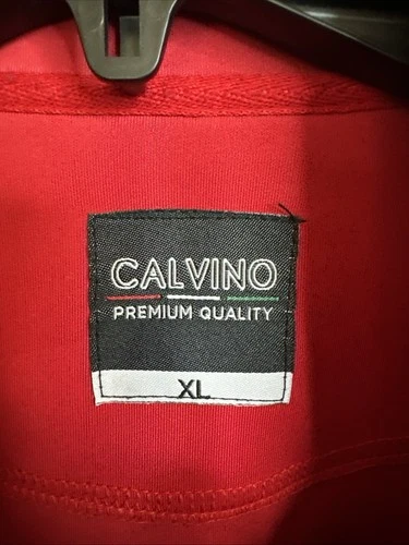 CALVINO Scuderia Ferrari Racing Fullzip Track Jacket Black, Red XL #6141 image 5