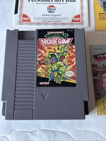 PIZZA OFFER Teenage Mutant Ninja Turtles II complete in box 2 nintendo nes MINT