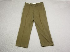 Vintage JCPenney Big Mac Pants Mens W 35 L 26 Olive Green Work Talon Zip 60s 70s