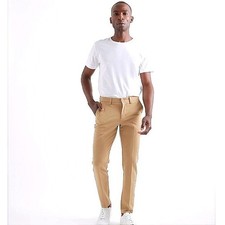Quince Men's Ultra-Stretch 24/7 Smart Chinos Athletic Tapered Khaki SZ 36X32 EUC