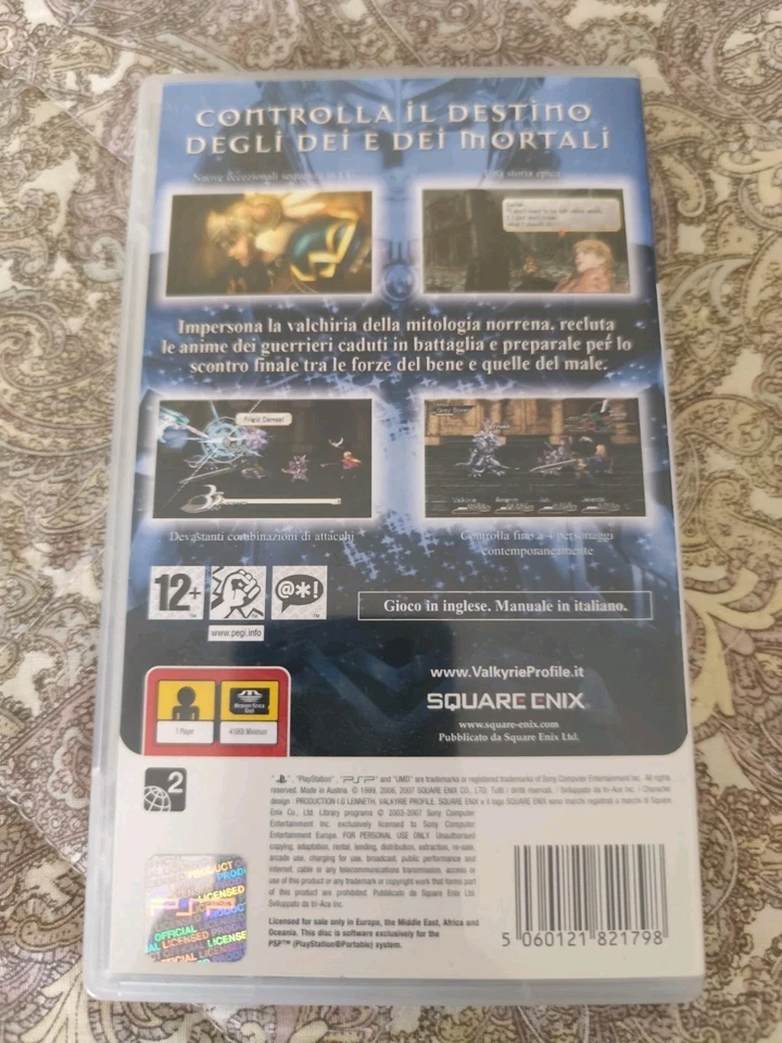 VALKYRIE PROFILE LENNETH per SONY PSP PAL ITALIANO, OTTIMO E COMPLETO, RARISSIMO - Immagine 2 di 3
