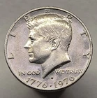 1776-1976-S Clad Proof Bicentennial Kennedy Half Dollar, Low Mintage 50c Coin