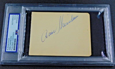 ANN SHERIDAN (d. 1967) Signed Autographed Album Page PSA  OOMPH Girl