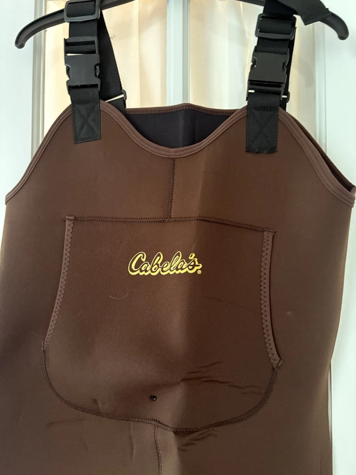 NEW Cabela’s Women Neoprene Chest Waders Med Brown Stocking Foot - Image 2 of 4