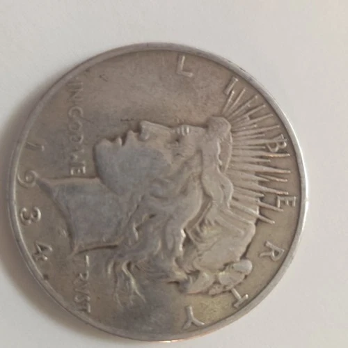 1934 Peace Dollar $1 90% Silver Business Strike US Coin Circulated