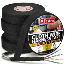 Wire Harness Tape, 3/4-Inch by 50-Foot 5-Pack , High Temp Wiring Loom Harness S