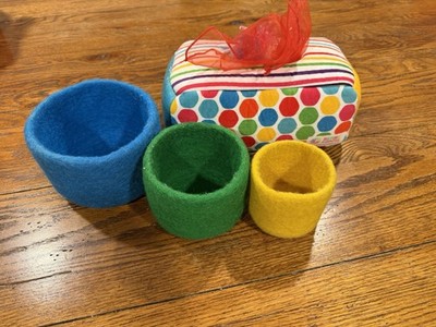 Montessori Lovevery Felt Nesting Bowls Sensory Tissue  Baby Toddler Motor Skills