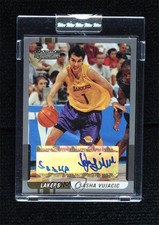 2004-05 Bowman Signature Numbered to 50 8/50 Sasha Vujacic #100 Auto 00e2