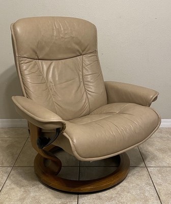 Ekornes Stressless 'President' Leather Recliner Chair Large Norway