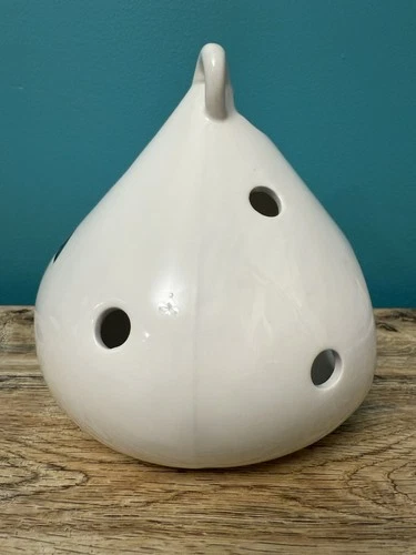 Yankee Candle Co Ceramic Candle Holder Halloween Ghost Jack-O-Lantern RETIRED image 4