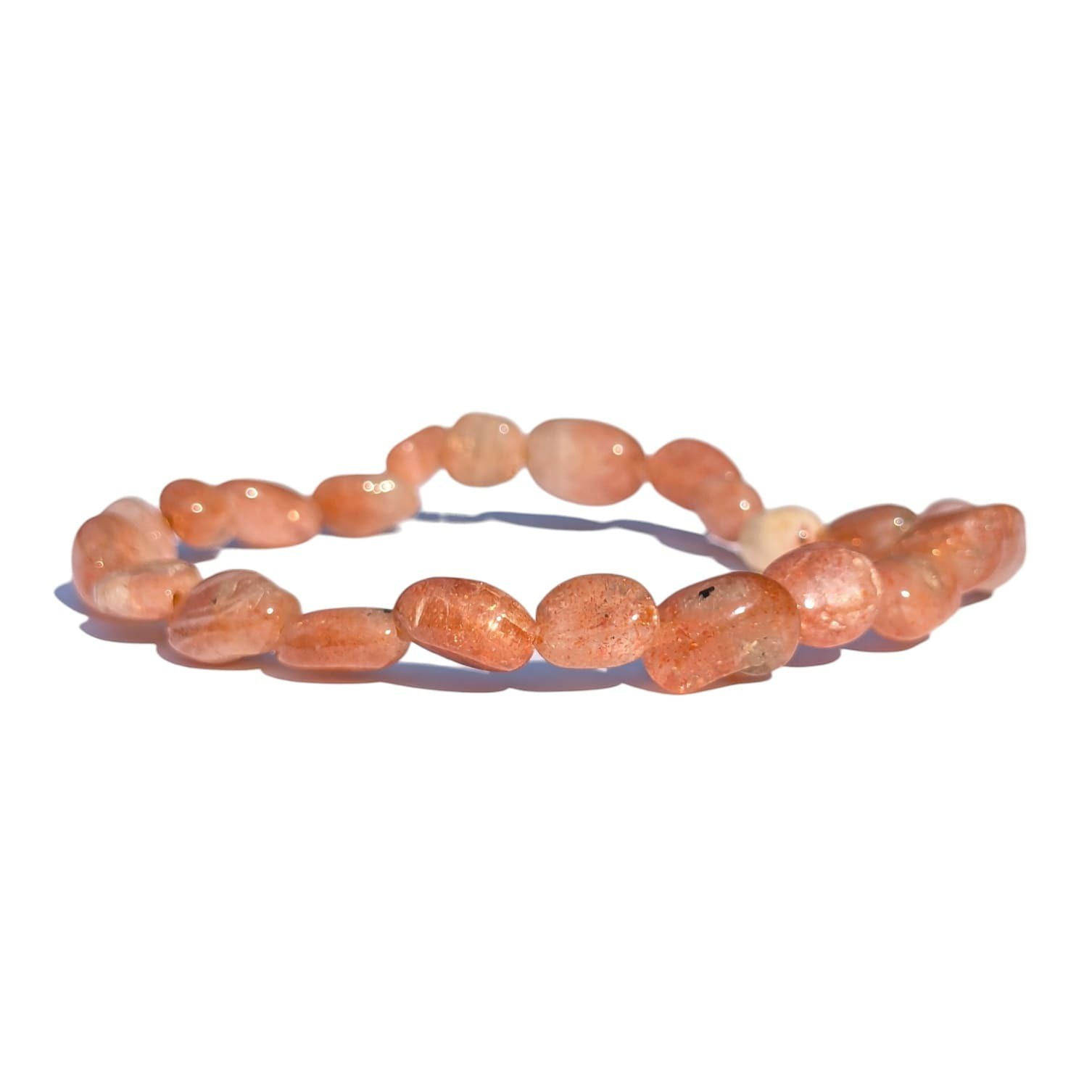 Pierre de soleil véritable en bracelet contre la fatigue et le manque d'énergie