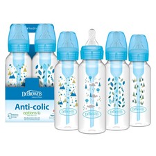Dr. Brown's Natural Flow 4 Count Pack of 1 , Blue Nature, 8 oz, 4 Pack
