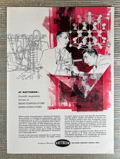Raytheon High Temperature Semiconductors Waltham MA 1960 Vintage Print Ad