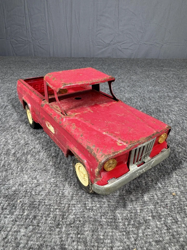 Винтажная игрушка Jeep пикап грузовик Tonka прессованная сталь 52030 1960-е коллекционная редкая - Изображение 3 из 4