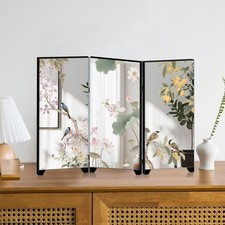 Chinese Style Acrylic Mirror Screen for MINI Room Divider and Desk Decoration