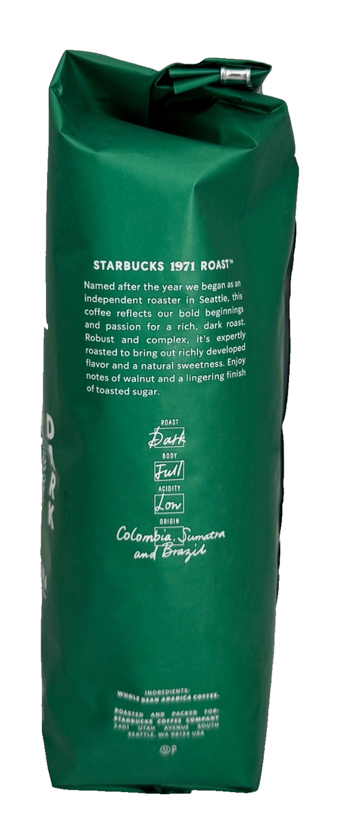 スターバックス STARBUCKS 2026 Starbucks 1971 Dark Roast Whole Bean Coffee 1lb / 16oz / 453g