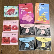 Lot of 9 New Mixed Face, Lips Eye Masks
